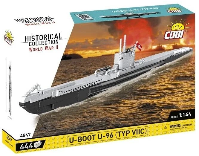 Konstruktor Cobi Historical Collection World War II U Boot U96 Typ VIIC 444 elementy (5902251048471) - obraz 1
