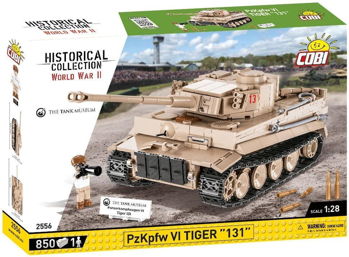 Konstruktor Cobi Historical Collection World War II Panzerkampfwagen VI Tiger 131 850 elementów (5902251025564) - obraz 1