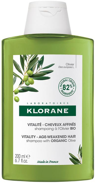 Шампунь для волосся Klorane Vitality Shampoo для ослабленого волосся 200 мл (3282770144574) - зображення 1
