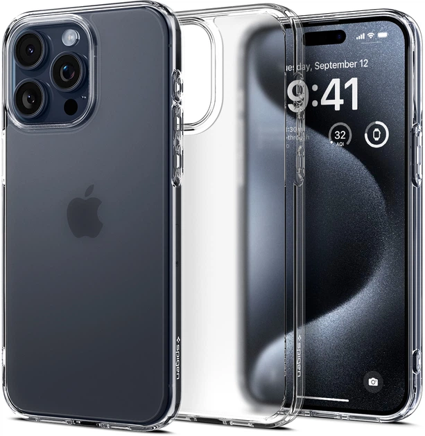 Etui Spigen Ultra Hybrid dla Apple iPhone 15 Pro Max Frost Clear (ACS06567) - obraz 2