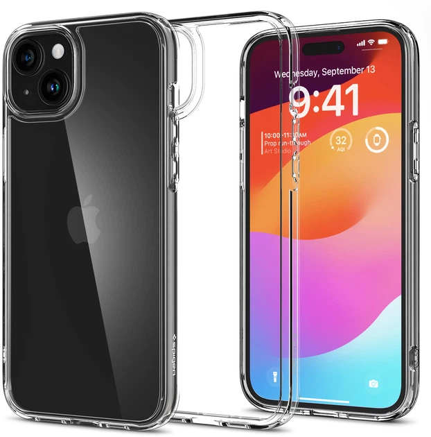 Etui Spigen Crystal Hybrid dla Apple iPhone 15 Pro Crystal Clear (ACS06471) - obraz 2