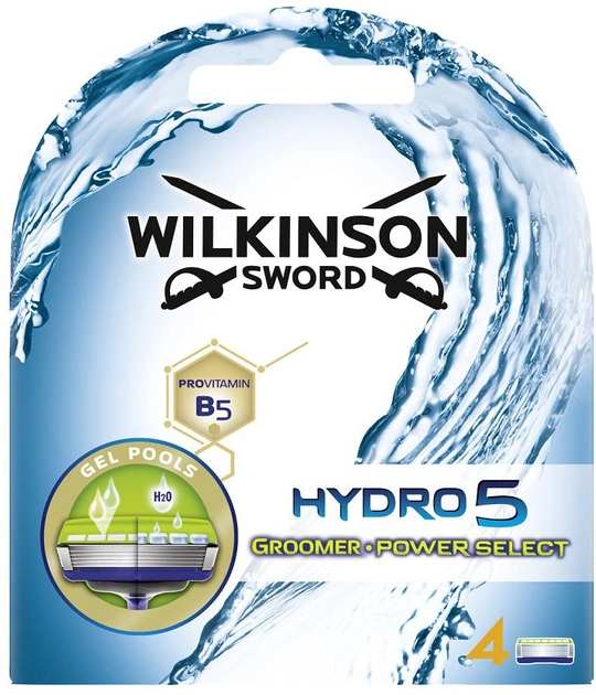 Wkłady wymienne do golenia Wilkinson Hydro 5 Groomer 4 szt (4027800102808) - obraz 1