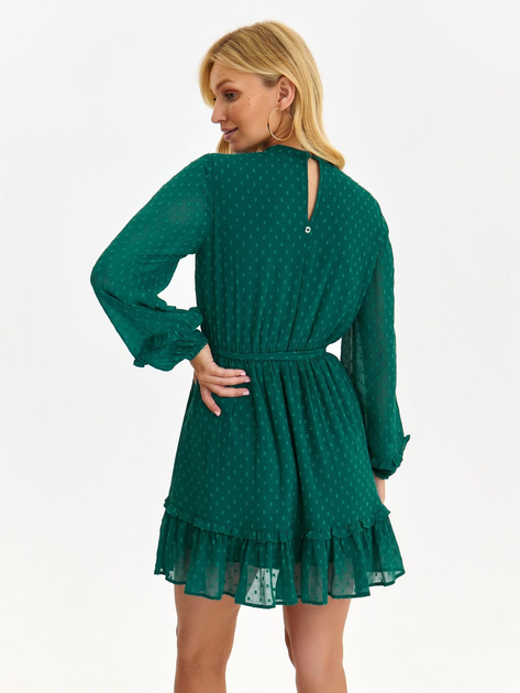 Sukienka krótka jesienna damska Top Secret SSU4544ZI 44 Zielona (5903411542723) - obraz 2