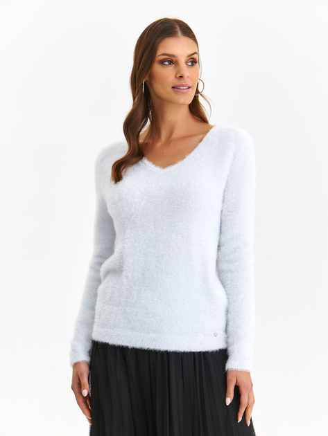 Пуловер жіночий Top Secret SSW3631BI 34 Білий (5903411539853) - зображення 1