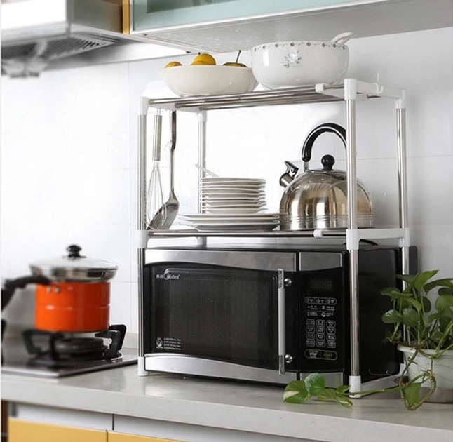 Стеллаж для микроволновки на два отделения Multi-Function Telescopic ...