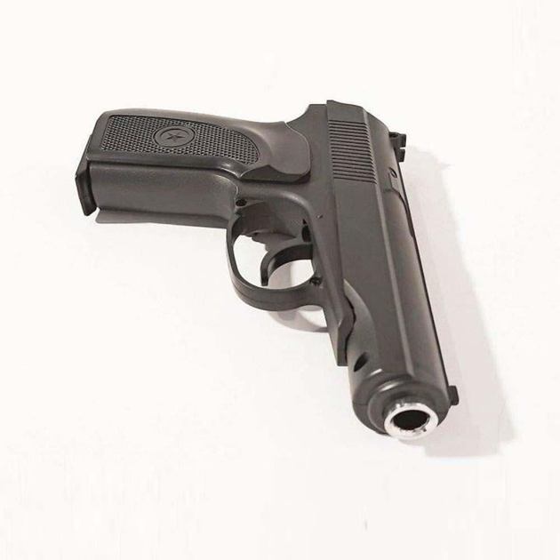 Детский страйкбольный пистолет ПМ "Пистолет Макарова" металлический с шариками Galaxy G29B Черный - изображение 2