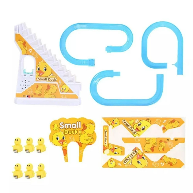 Утята на горке игрушка -трек с подъёмником Small-Duck утята катаются с горки интерактивная игрушка для детей - изображение 3