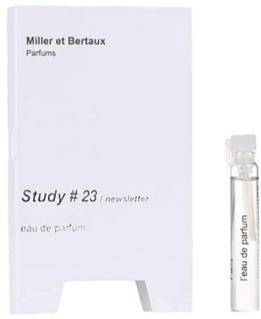 Акція на Пробник Парфумована вода унісекс Miller et Bertaux Study No. 23 / Newsletter 2 мл від Rozetka