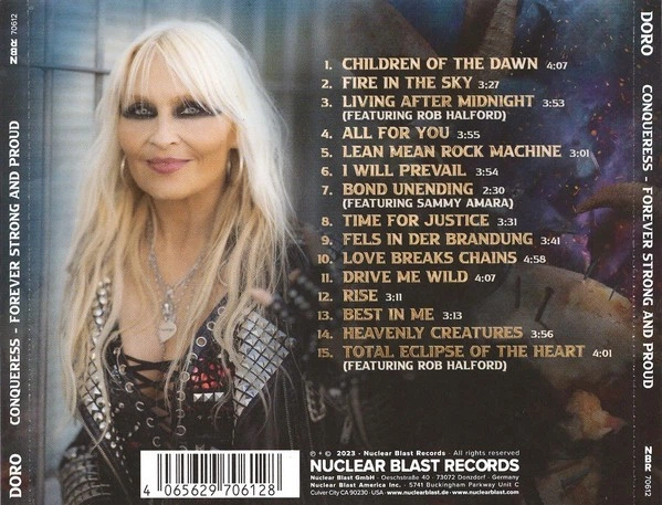 DORO – Conqueress - Forever Strong And Proud (CD, Germany) - Фото 2 DORO – Conqueress - Forever Strong And Proud (CD, Germany) - изображение 2