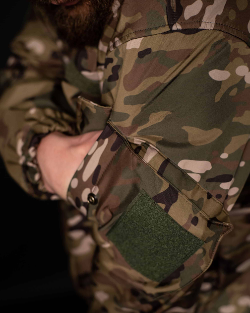 Тактична куртка SoftShell "Шторм" - мультикам 3XL - изображение 2