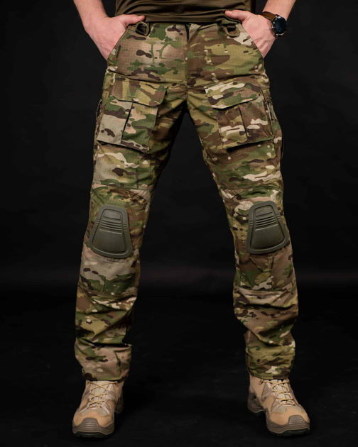 Тактичні штани "Генерал" з наколінниками - мультикам M - изображение 1
