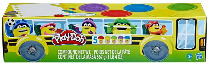 Zestaw plasteliny Hasbro Play-Doh Powrót do Szkoły 5 szt (F7368) (5010996119223) - obraz 1