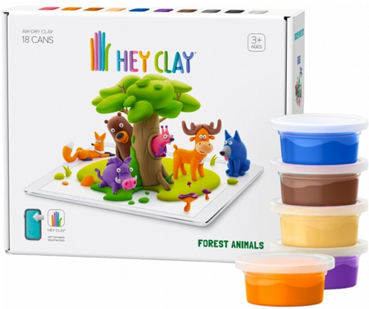 Пластична маса для ліплення TM Toys Hey Clay Лісові тварини (5904754600224) - зображення 5