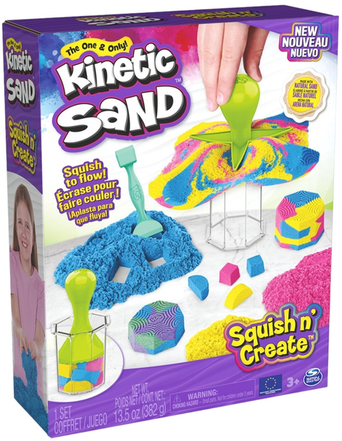 Кінетичний пісок Kinetic Sand Розчавлюй та створюй 382 г (0778988348109) - зображення 1