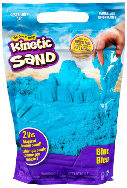 Кінетичний пісок Kinetic Sand Яскраві кольори Блакитний 907 г (5902002100137) - зображення 1