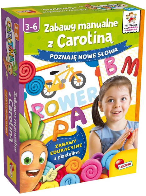 Набір для ліплення Lisciani Рукодільні ігри з Каротиною Слова (8008324093953) - зображення 1