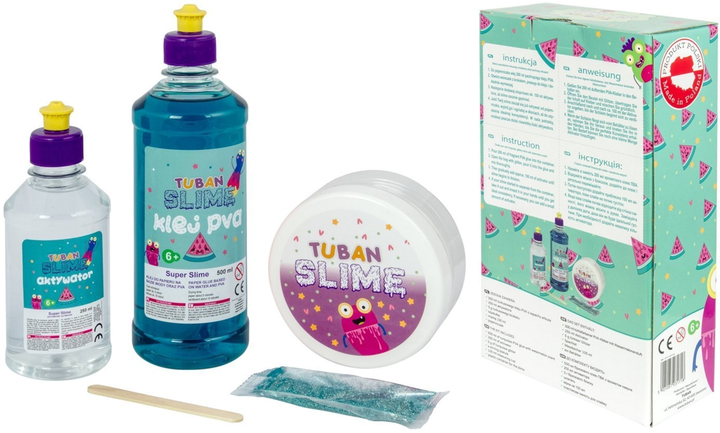 Набір для створення слайму Tuban Super Slime Кавун XL (5901087031718) - зображення 2