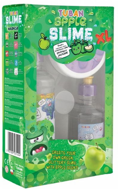 Zestaw do robienia glutów Tuban Super Slime Jabłko XL (5901087031695) - obraz 1