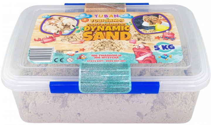 Piasek kinetyczny Tuban Dynamic Sand Natural w pudełku 5 kg (5901087039899) - obraz 1