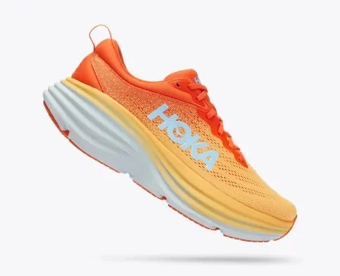 Мужские кроссовки HOKA ONE ONE BONDI 8 WIDE 1127953 PBAY 48 (EU 48, USA 13 2E, 31 см) желтые - изображение 2