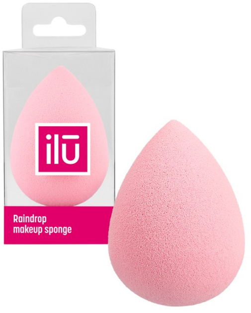 Спонж-крапля для макіяжу Ilu Sponge Raindrop Pink Рожевий (5903018901091) - зображення 1