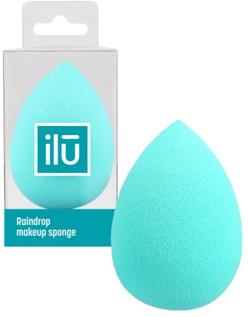 Спонж-крапля для макіяжу Ilu Sponge Raindrop Turquoise Бірюзовий (5903018901107) - зображення 1