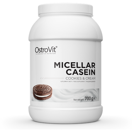 Протеїн OstroVit MICELLAR CASEIN 700 g_cookies and creram - изображение 2