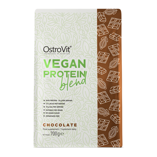 Растительный протеин OstroVit PROTEIN BLEND VEGE chocolate 700g - Фото 1 Растительный протеин OstroVit PROTEIN BLEND VEGE chocolate 700g - изображение 1