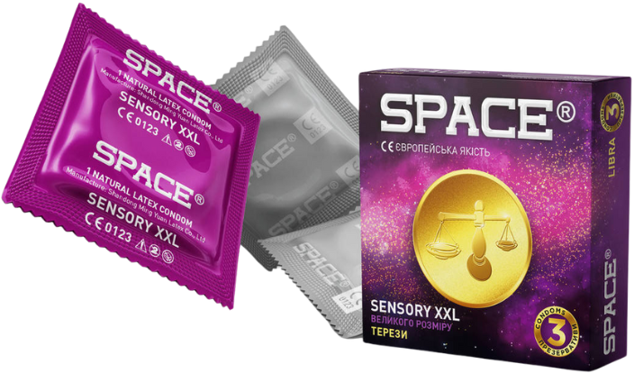 Презервативи Space Sensory XXL Гороскоп 12 упаковок по 3 шт (ROZ6400229630) - зображення 4