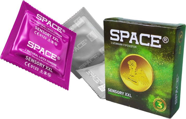 Презервативи Space Sensory XXL Гороскоп 12 упаковок по 3 шт (ROZ6400229630) - зображення 9