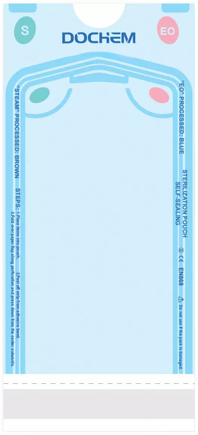 Самоклеящиеся стерилизационные пакеты Dochem Topsteri 135 x 255 мм 200 шт (1A8102) - изображение 2