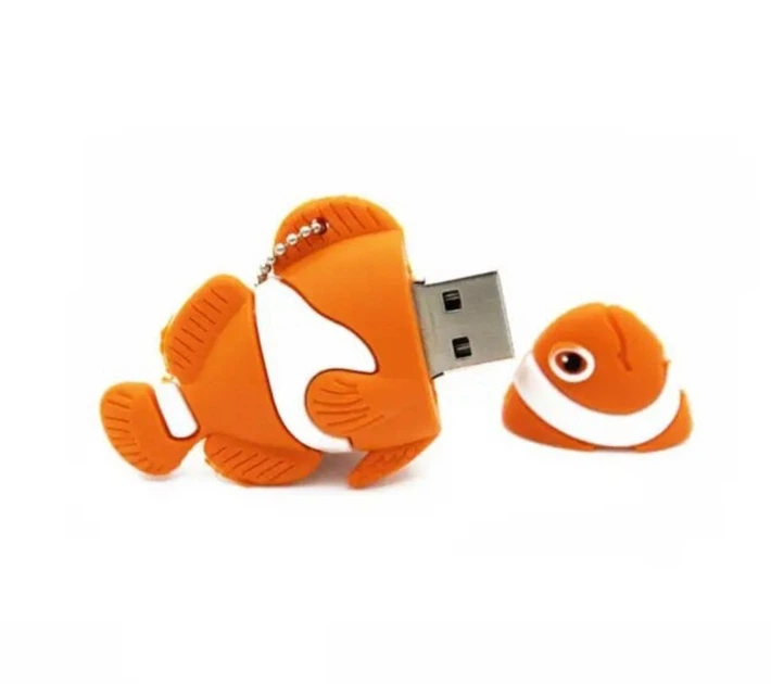 USB Флешка Брелок UDisc Рыбка Nemo 64Gb Оранжевая - изображение 2