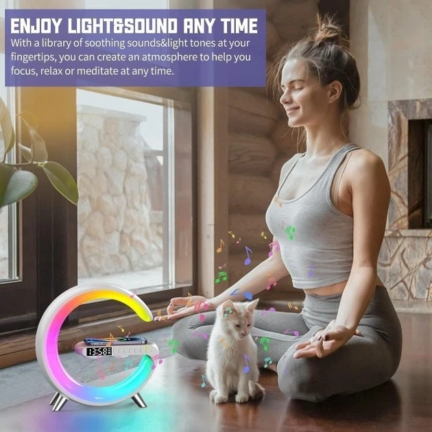 Светильник-колонка LED Wireless Charging Speaker G11 - изображение 4