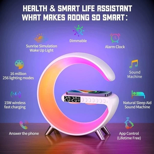 Светильник-колонка LED Wireless Charging Speaker G11 - изображение 5