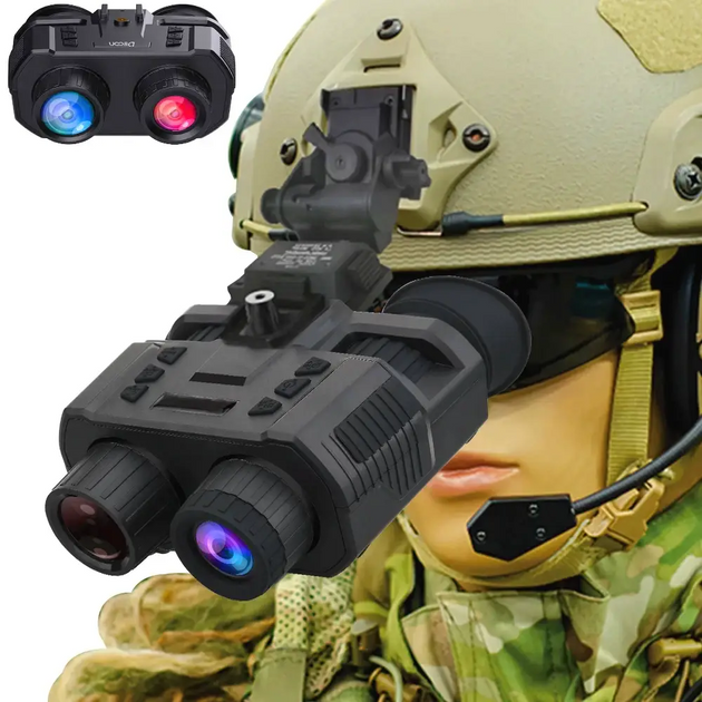 Бинокуляр прибор ночного видения NV8000 + крепление на шлем FMA L4G24 + карта 64Гб Черный (Kali) - изображение 2