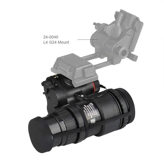 Прилад нічного бачення Монокуляр PVS-18 на шолом із кріпленням FMA L4G24 Чорний (Kali) KL323 - зображення 2