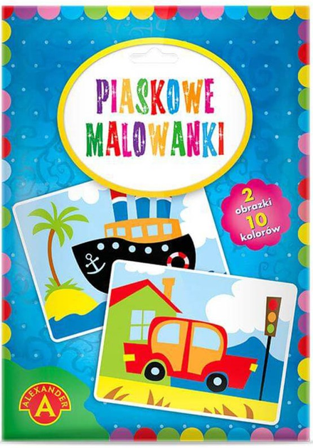 Piaskowe malowanki Alexander Statek + Samochod 2 szt (5906018018820) - obraz 1