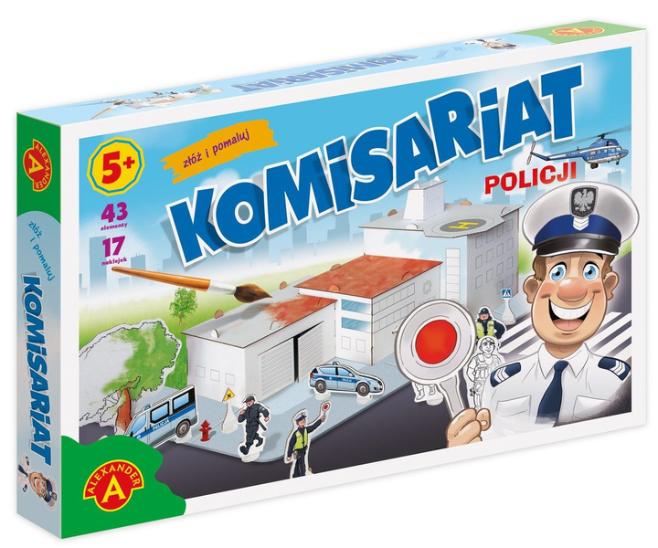 Konstruktor Alexander 3D Painting House Police Station 43 elementy (5906018020397) - obraz 1