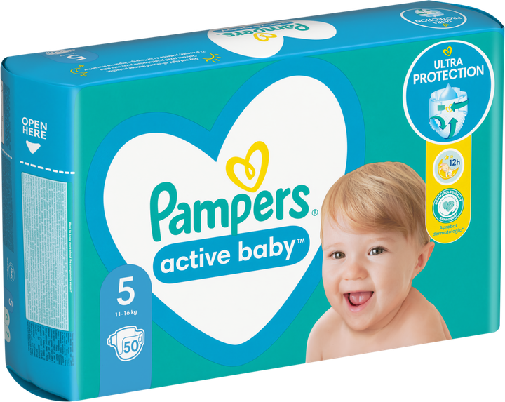 Підгузки Pampers Active Baby Розмір 5 (11-16 кг) 50 шт (8006540032923) - зображення 2