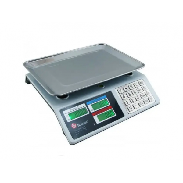 Универсальные торговые весы Domotec MS-982S с грузоподъемностью до 50 кг, питанием 6 В и 220 В - Фото 1 Универсальные торговые весы Domotec MS-982S с грузоподъемностью до 50 кг, питанием 6 В и 220 В - изображение 1
