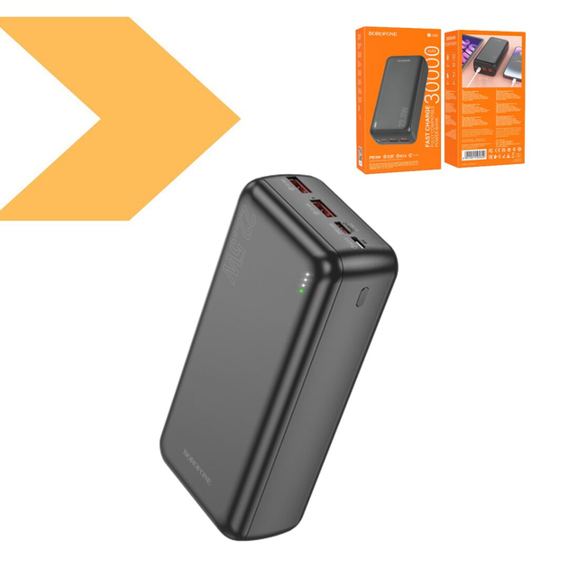Мобільна зарядка BOROFONE 30000MAH BJ 38B (42984-BJ 38B_644) - изображение 1