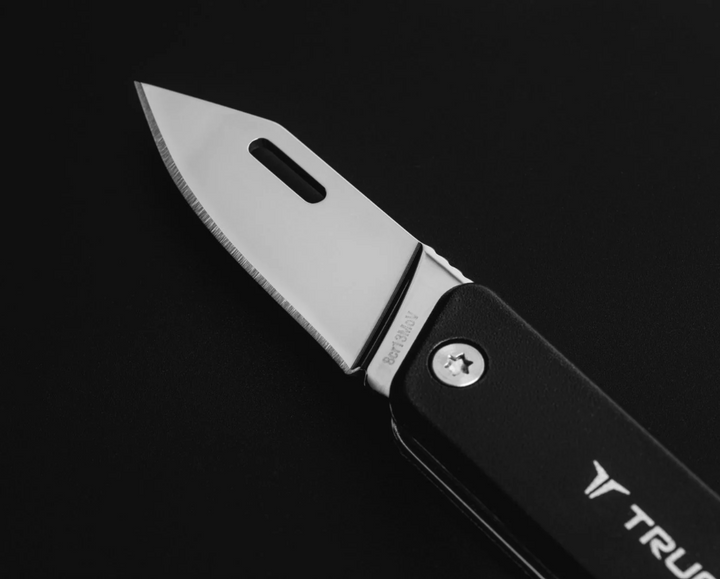 Розкладной туристический нож True Utility Modern Keychain Knife, Black (TR TU7059) - изображение 2