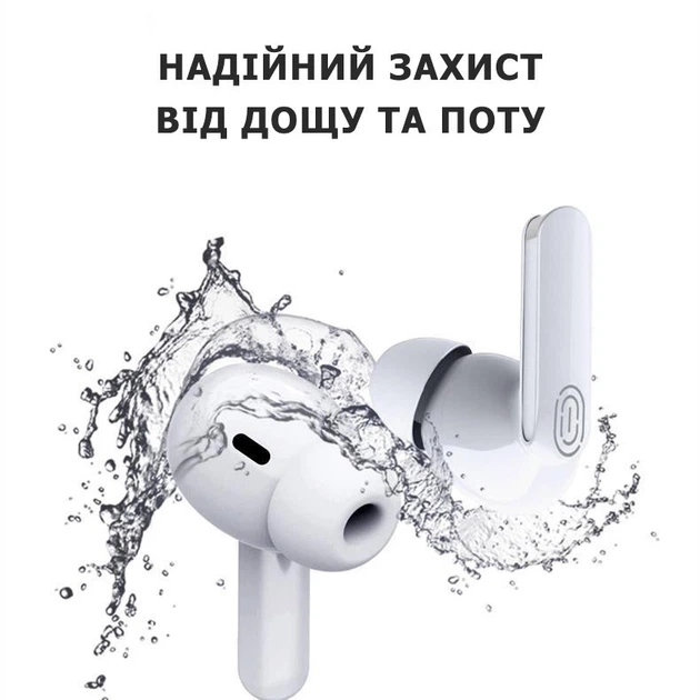 Наушники беспроводные Y113 - Сенсорные Безпроводные Bluetooth наушники, вкладыши белые - изображение 7