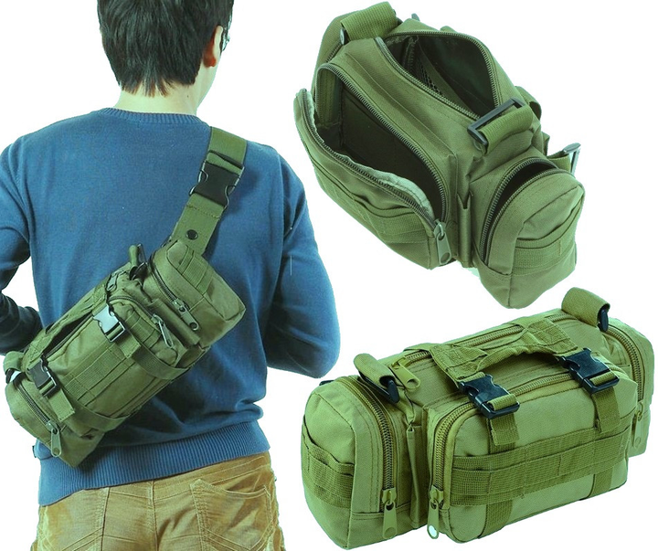 Армейская мужская сумка Molle Combat Sachet Edibazzar 30х18х8 см Хаки 000273345 - изображение 2