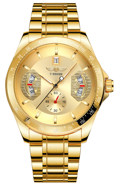 Мужские часы Winner 8267 Gold – купить онлайн на ROZETKA