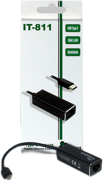 Adapter Argus IT-811 USB Type C / Gbit LAN (88885438) - obraz 1