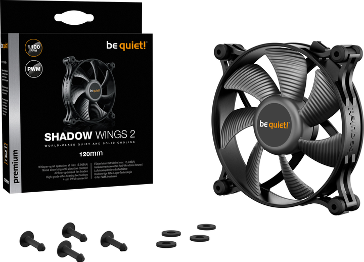 Chłodzenie be quiet! Shadow Wings 2 120 mm PWM (4260052186879) - obraz 5
