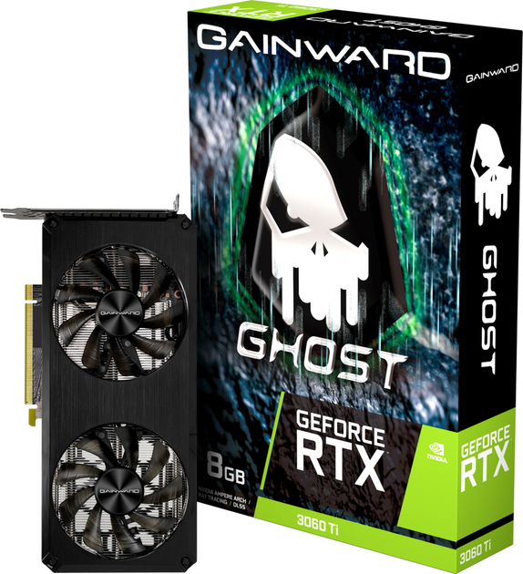 Karta graficzna Gainward PCI-Ex GeForce RTX 3060 Ti Ghost LHR 8GB GDDR6 (256bit) (1665/14000) (3 x DisplayPort, HDMI) (4710562242270) - obraz 5