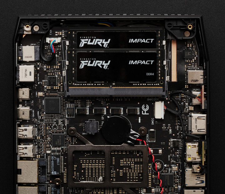 Оперативна пам'ять Kingston Fury SODIMM DDR4-3200 32768 MB PC4-25600 (Kit of 2x16384) Impact Black (KF432S20IBK2/32) - зображення 4
