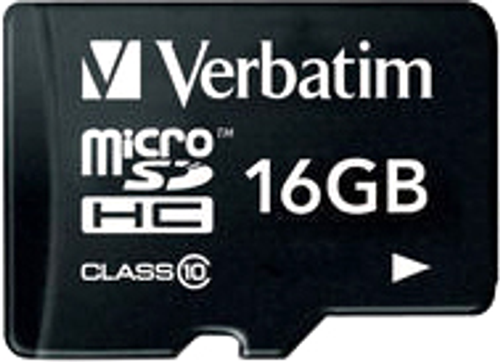 Карта пам'яті Verbatim Premium MicroSDHC 16 GB Class 10 (23942440109) - зображення 1